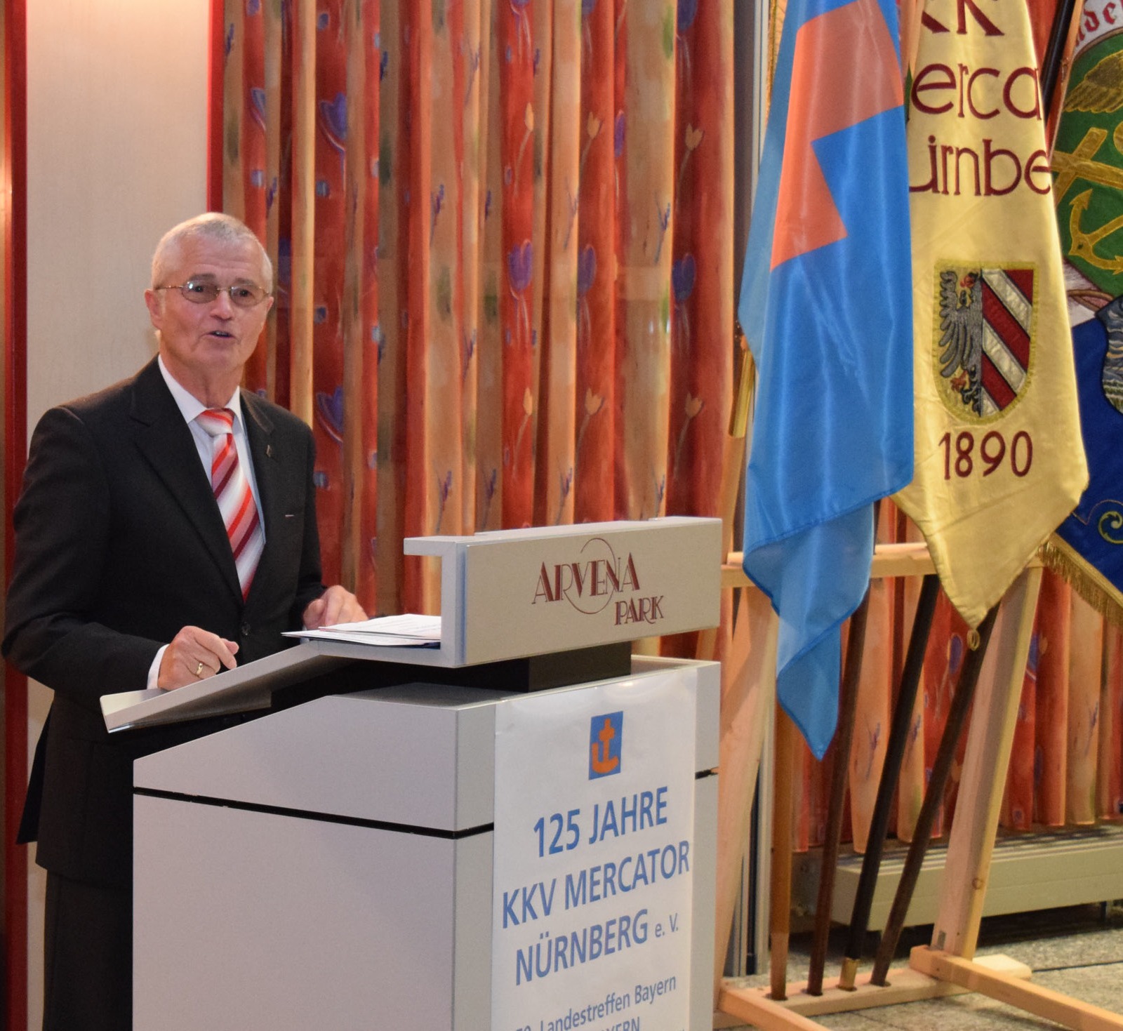 Bundesvorsitzender Bernd Wehner beim Jubiläum 125 Jahre KKV Nürnberg