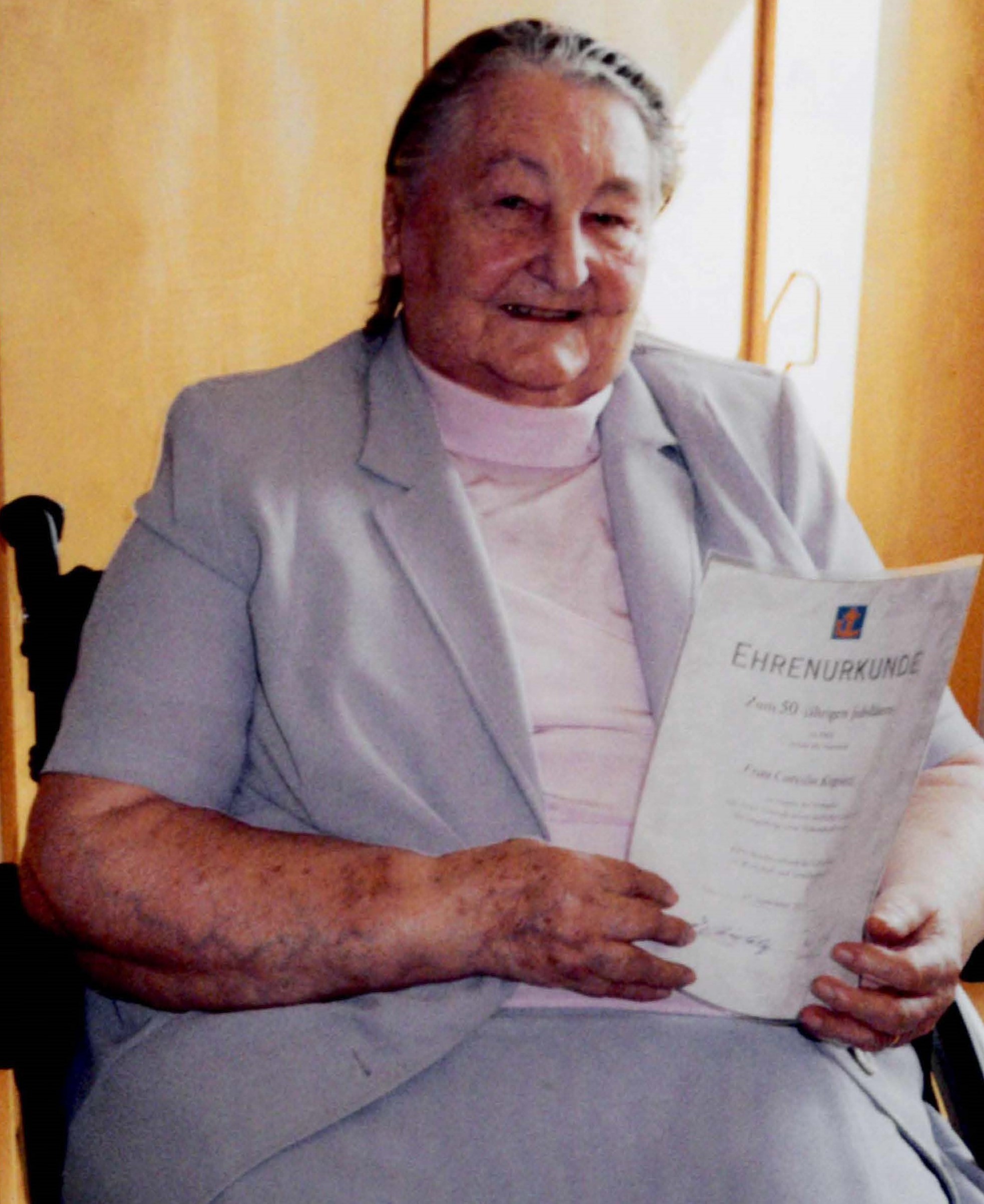Cäcilia Kopietz 50 Jahre beim KKV