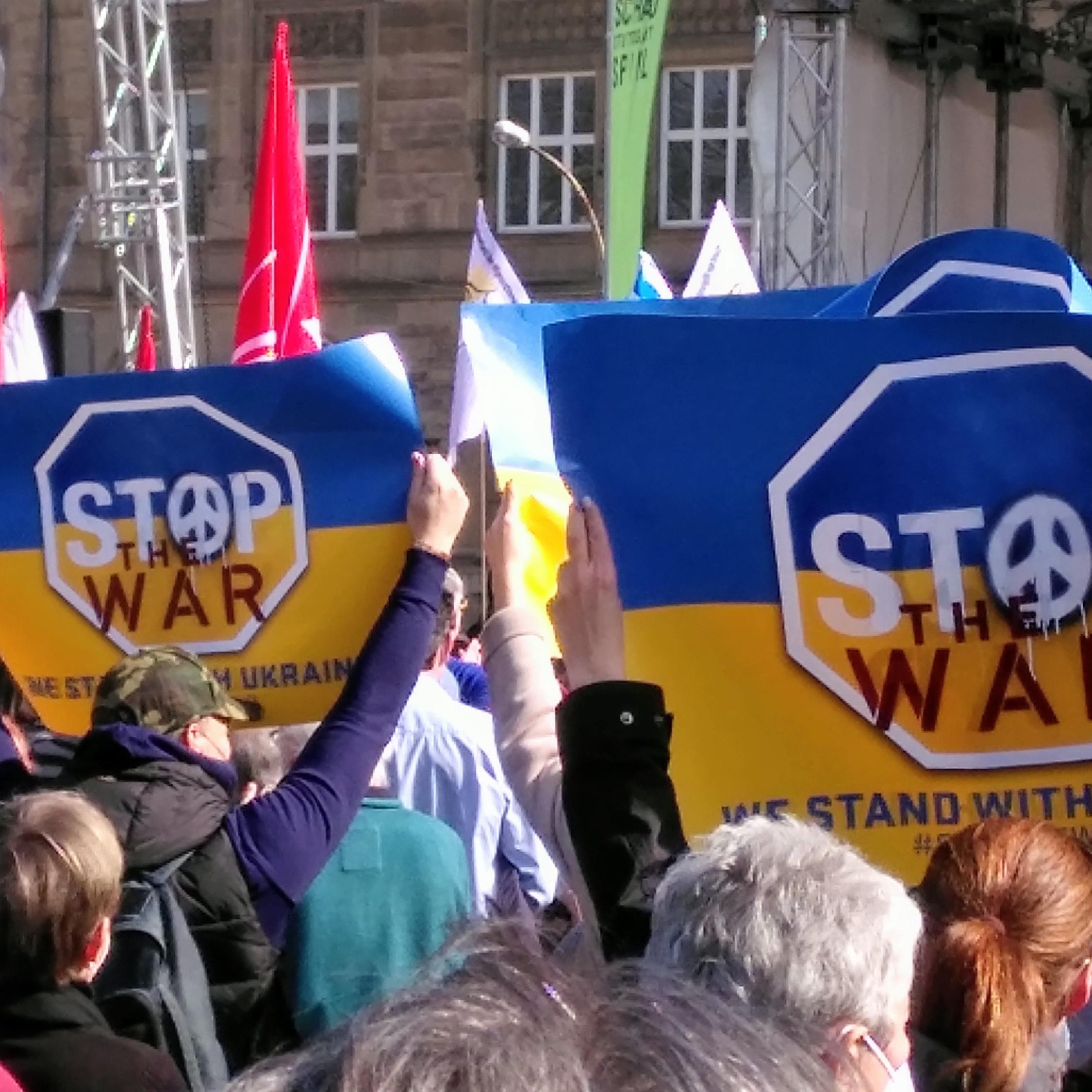 Demonstration gegen den Krieg in der Ukraine