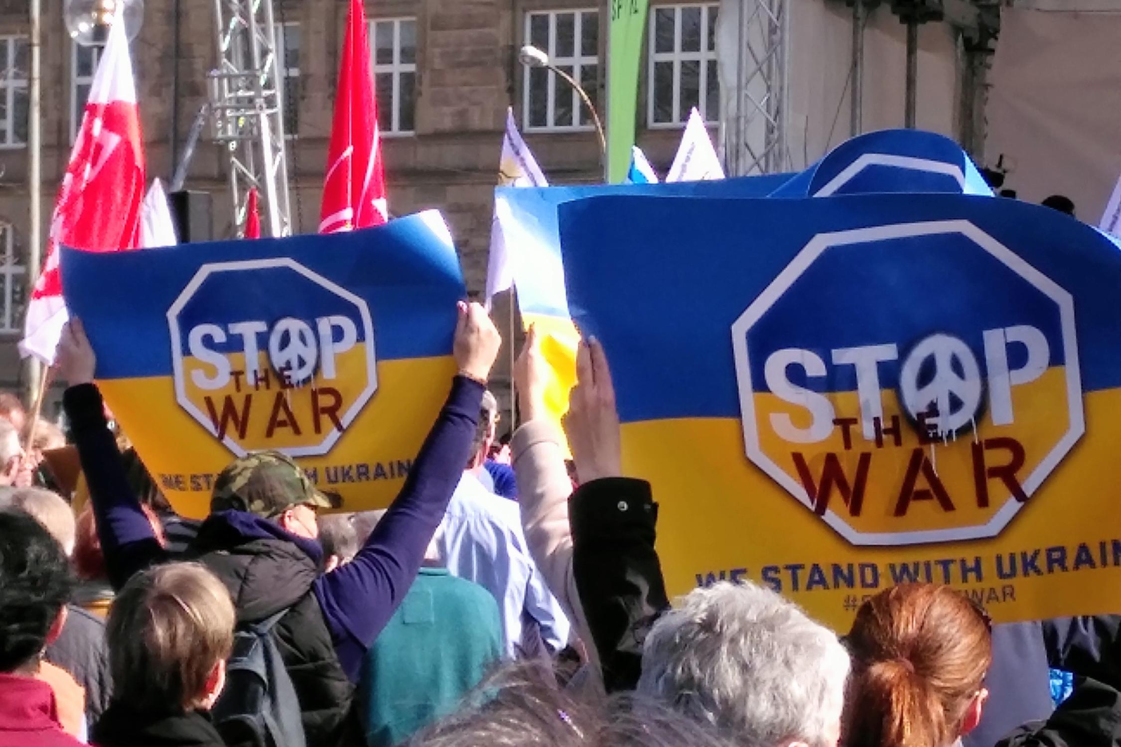 Demonstration gegen den Krieg in der Ukraine
