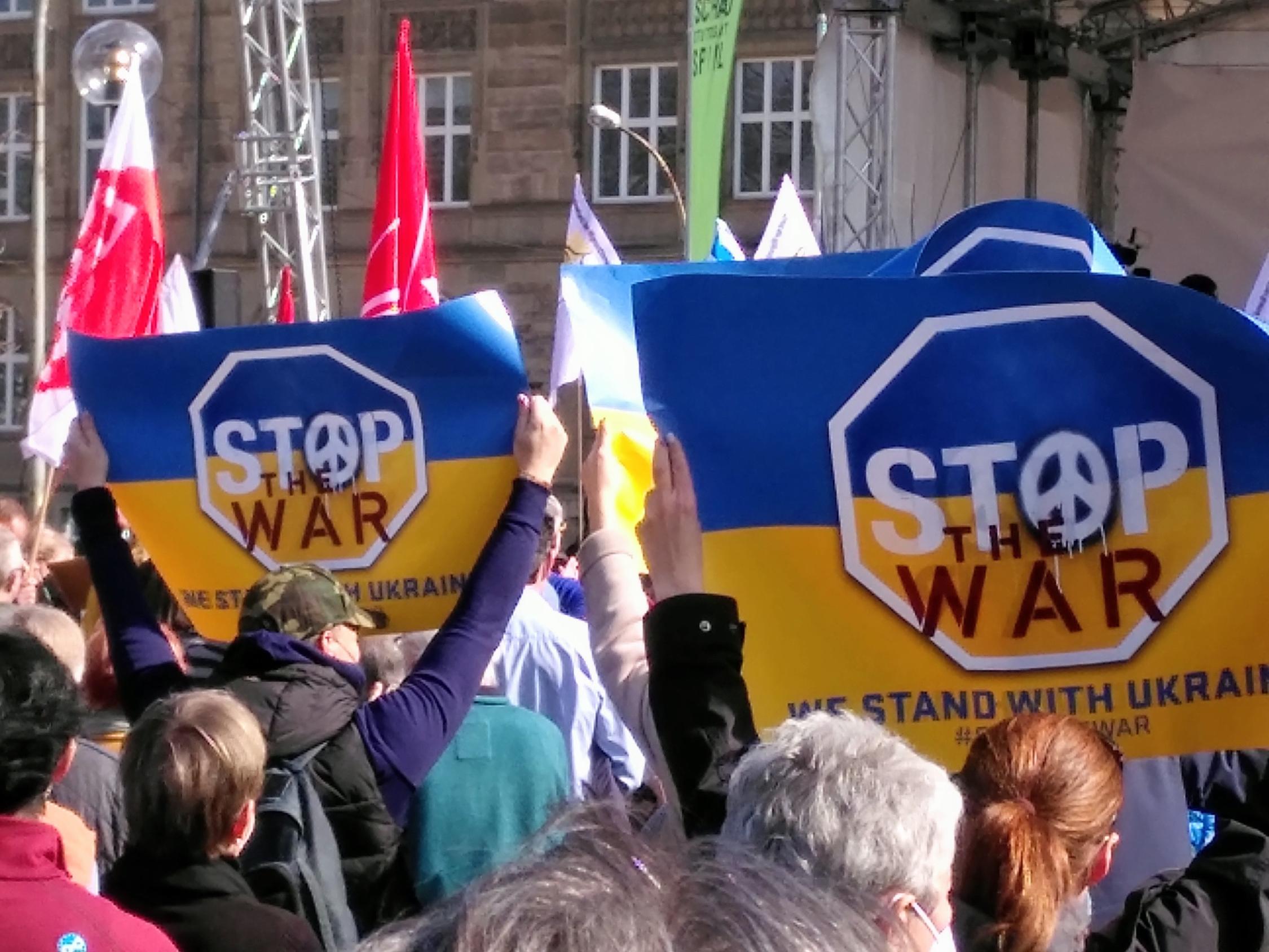 Demonstration gegen den Krieg in der Ukraine