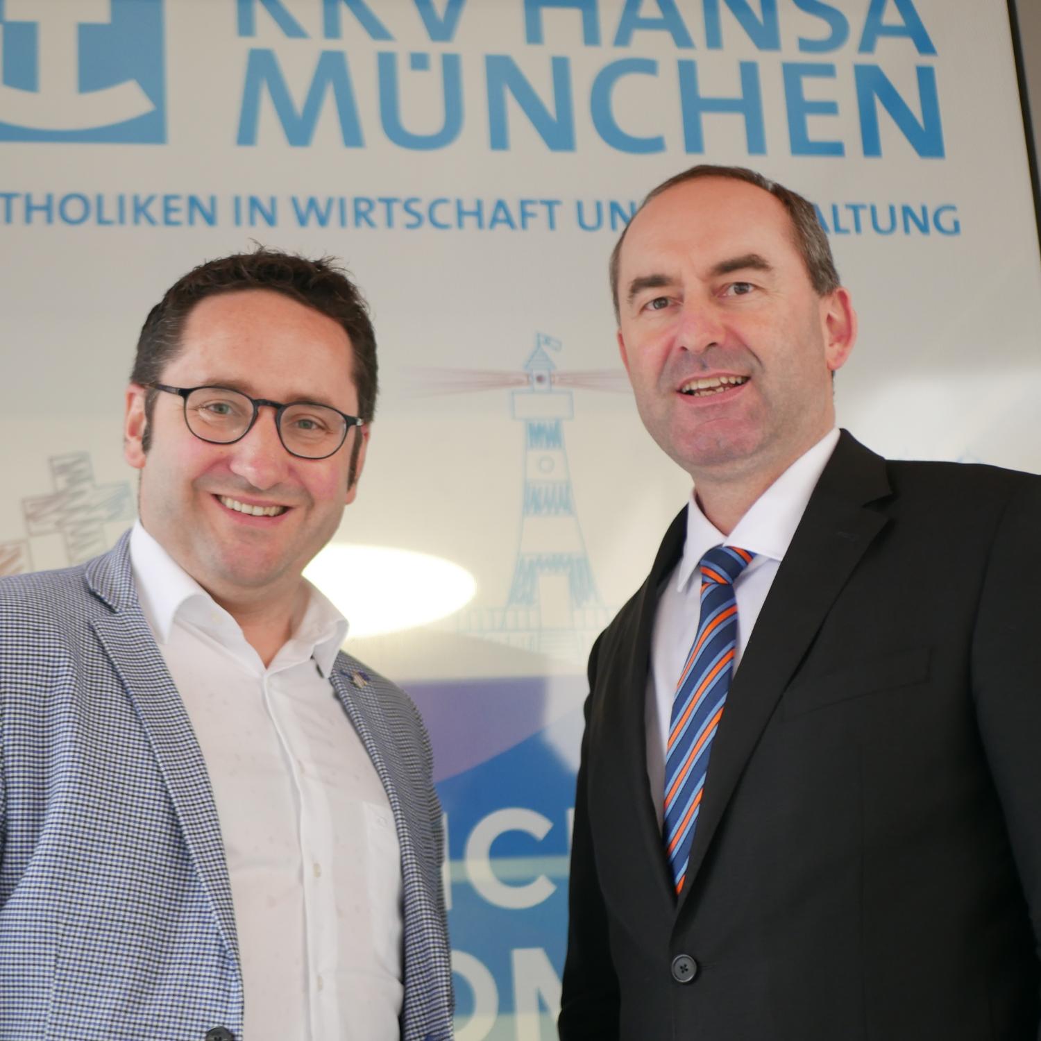 Vize-MP Aiwanger im Hansa Haus