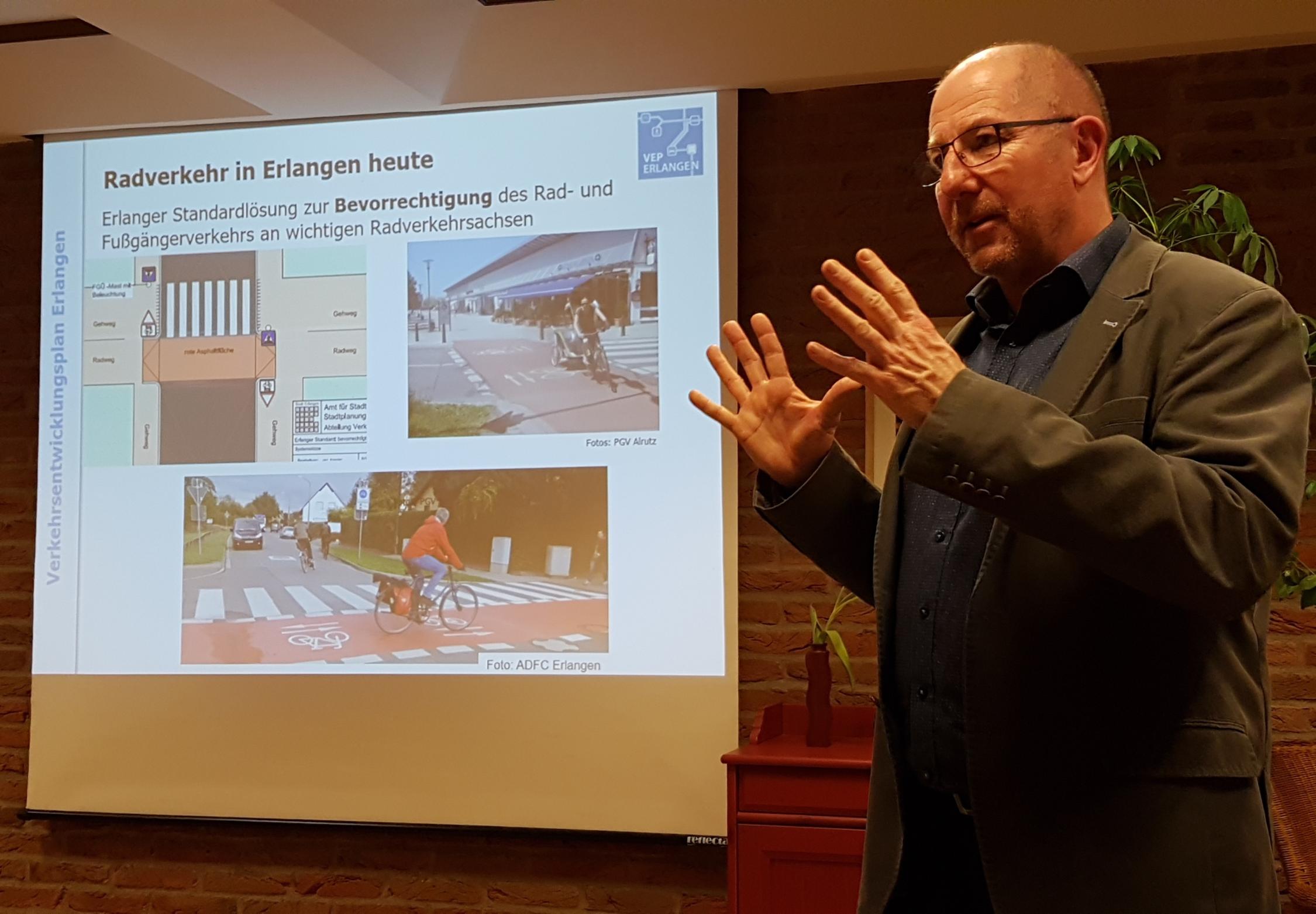 Verkehrsplaner Korda sprach beim KKV Erlangen
