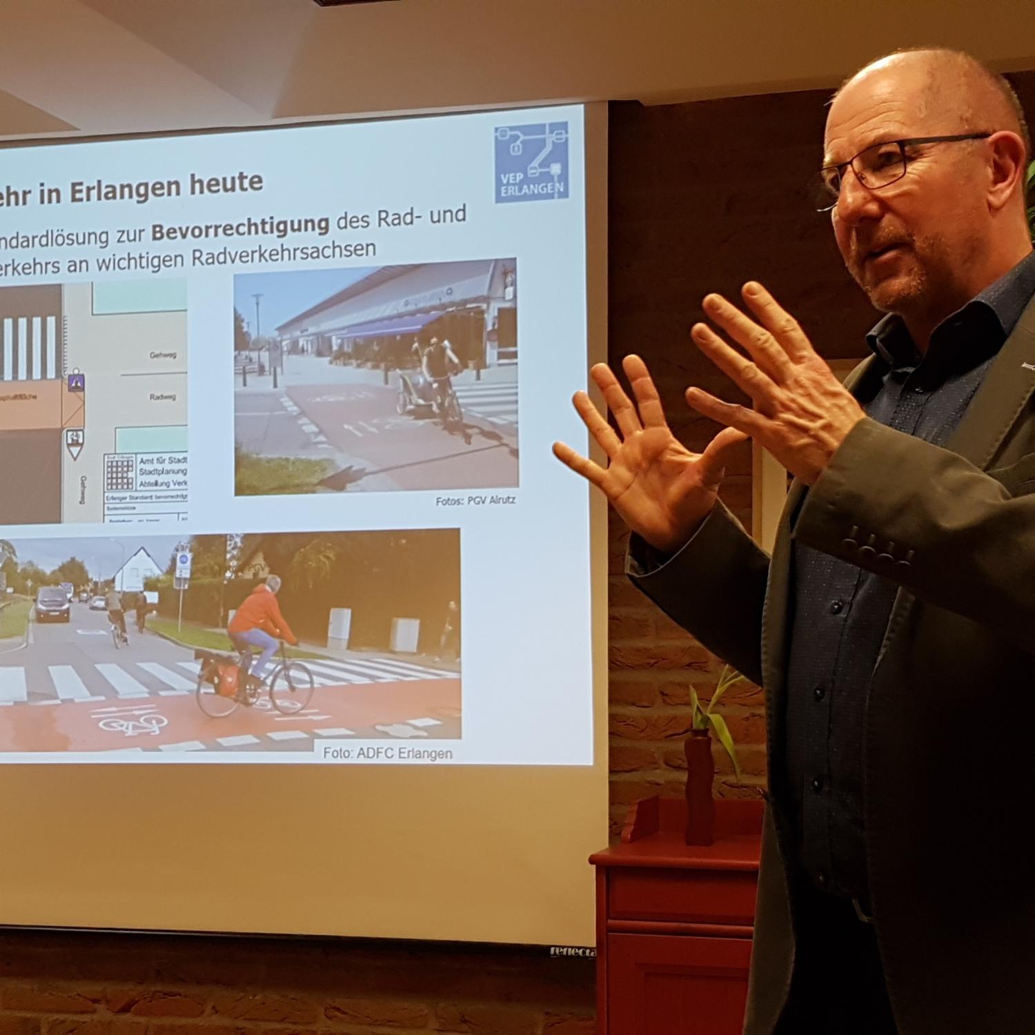 Verkehrsplaner Korda sprach beim KKV Erlangen