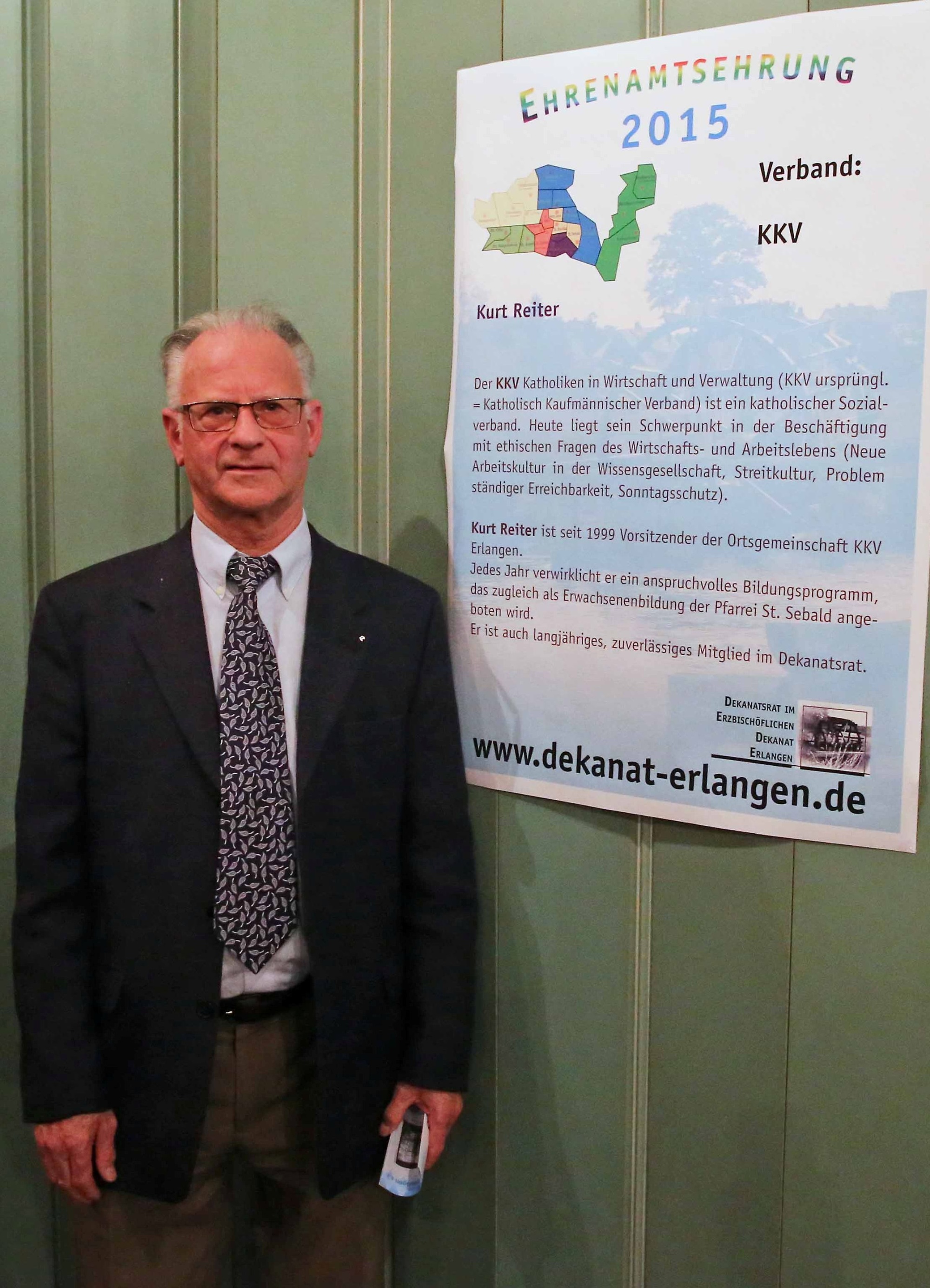 Ehrenamtsehrung für Kurt Reiter