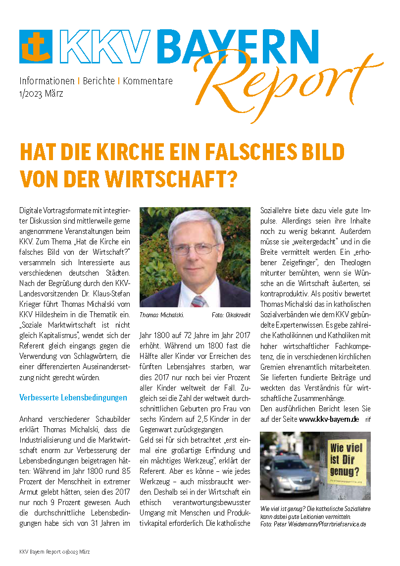 KKV Baywern Report 1/2023 Titel