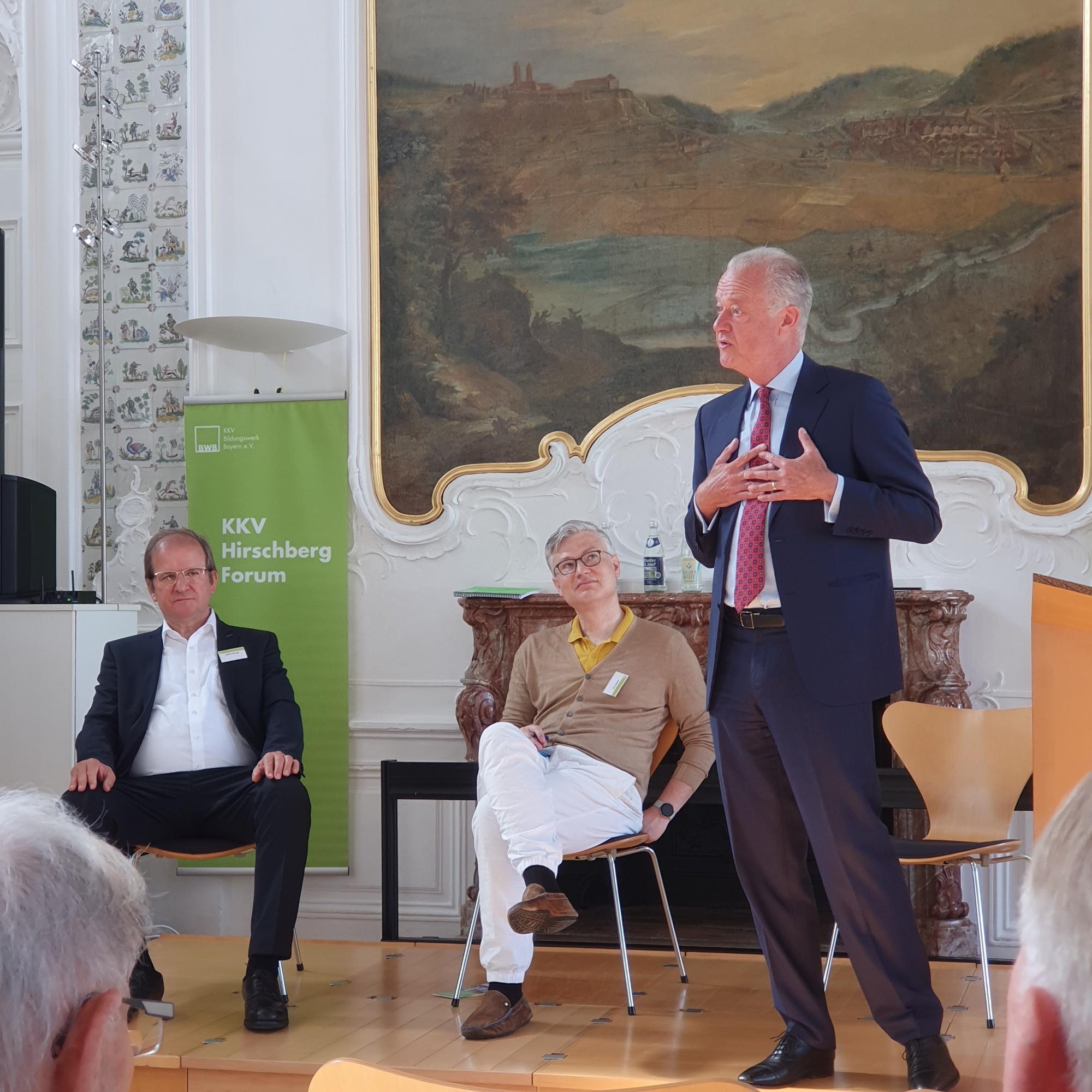 Prof. Rusche beim Hirschberg Forum