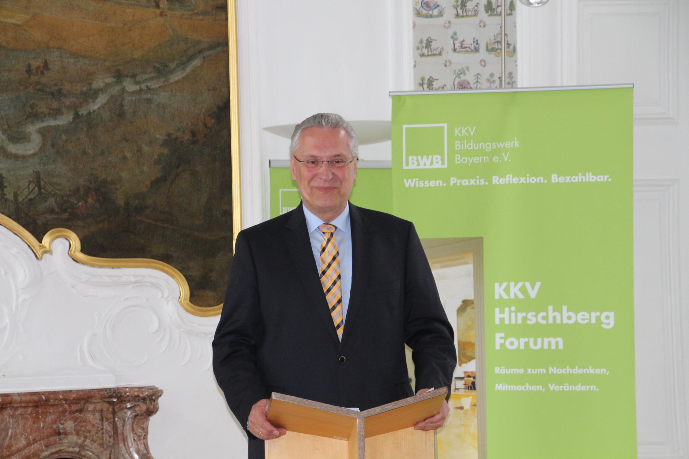 Vortrag von Minister Joachim Herrmann beim Hirschberg-Forum 2016