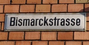 Straßenschild Bismarckstraße