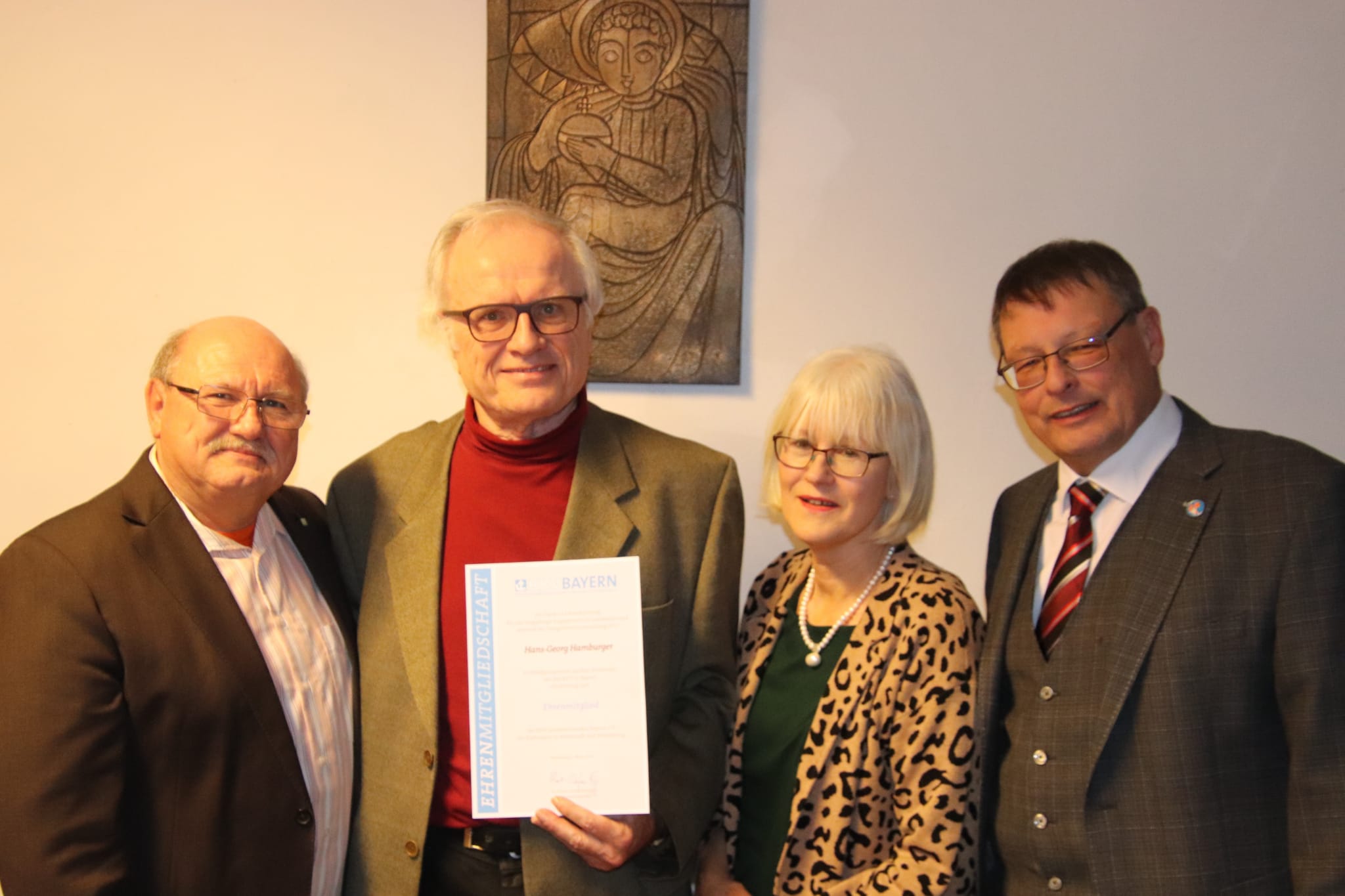 Verleihung der Ehrenmitgliedschaft an Hans-Georg Hamburger