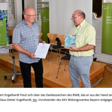 Dankeszeichen des BWB-Heribert Engelhardt